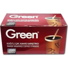 Green Kağıtlı Tahta Karıştırıcı 200'LÜ