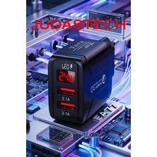 Judas Z2 Led Göstergeli Şarj Adaptörü -2 Port
