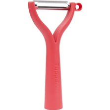 Tupperware D119 Evrensel Soyucu, Kırmızı Soyucu Kuşkonmaz, 14 cm