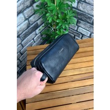 Guard Siyah  Unisex Deri El Çantası