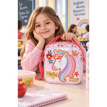 Dodomar Unicorn Beslenme Çantası Çocuk Okul Yemek Çantası Günlük Kullanım Sweet And Sparkly 22X22X10 cm