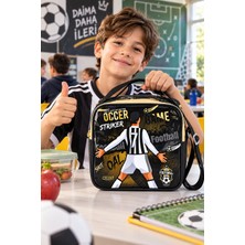 Dodomar Soccer Game Futbol Football Temalı Beslenme Çantası Çocuk Okul Yemek Çantası 22X22X10 cm