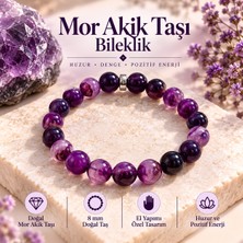 Cevşen Hanem Mor Akik Taşı Bileklik