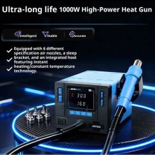 Deep Feeling Aıfen-F4 1000W Dijital Sıcak Hava Üfleme Istasyonu – Akıllı Isı Kontrollü Havya Tamir Seti