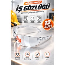Nzb Iş Güvenlik Gözlüğü Çapak Koruyucu Gözlük S1100 Şeffaf (12 Adet)