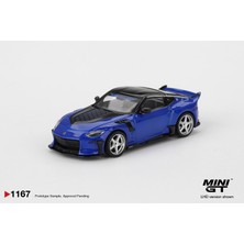 Mını Gt 1:64 Ölçek Mini Gt Nissan Z Veilside FFZ400 Seiran Blue Diecast Metal Minyatür Model Araba 5cm