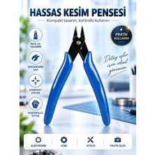 Yan Keski Pensesi Hassas Kesim Sivri Uçlu Metal Gövde Ergonomik Sap