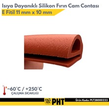 Platin Hırdavat Isıya Dayanıklı Silikon Fırın Cam Contası E Fitil  ( 10 Metre