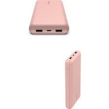 Belkin BPB012 Boostcharge 20K 15W Usb-A ve Usb-C Powerbank - Rose Gold