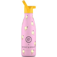 Cool Bottles The Kids Bottle Pink Scoop Pipetli Termos Suluk 350 ml