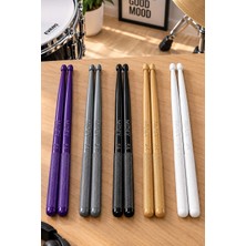 Midex GFK-901-5X Pro 5A Profesyonel Kırılmaz Baget Fiber Karbon Drumsticks Bateri Bageti (5 Çift, Tüm Renkler)