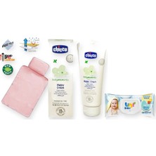 Chicco Alt Değiştirme Seti 3 Parça: Alt Açma Minderi + Islak Mendil + Pişik Kremi - Pembe (100 Ml)