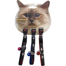 Eurocat Balık Desenli Çıngıraklı Kedi Boyun Tasması 28 cm