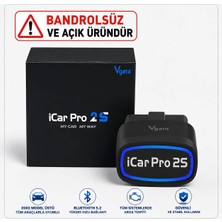 Vgate İcar Pro 2 Bluetooth 5.2 O b d 2 Araç Tarama Aracı, Iphone, Android ve Windows Için