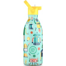 Cool Bottles The Kids Bottle Rolling Skaters Pipetli Termos Suluk 500 ml