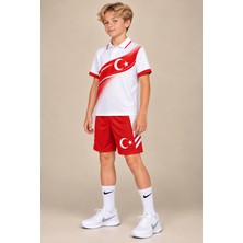 The Raven Türkiye Temalı Premium Çocuk Futbol Forması 2'li Set Forma Şort
