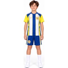 The Raven Özel Tasarım Kartal Temalı Çocuk Futbol Forması 2'li Set Forma Şort