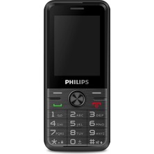 Philips Xenium E6500 4G VoLTE Kameralı Çift SIM 2.4 İnç 1700 mAh Tuşlu Cep Telefonu Siyah