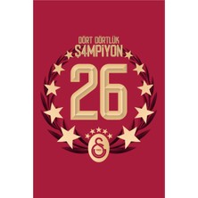 Gs Store Galatasaray 26. Şampiyonluk Balkon Dikey Cephe Bayrak 400X600 U261214