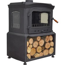 Firestove  FRS-032ST   Altara 3 Camlı Odun Hazneli Pik Döküm Şömine Soba