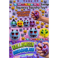 Oyuncak Sahili Smushers Xl Squishy Yeni Trend Halloween Cadılar Bayramı Suratlar 1 Adet Sevimli Yüzler Squishy Süpriz Viral Oyuncak Smushers