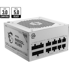 MSI Msı Mag A850GL Pcıe5 Whıte 850W 80+Gold Power Supply