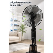 Robo Uzaktan Kumandalı Soğuk Su Buharlı Vantilatör – 45 Cm, 3.2 L Su Haznesi, 7.5 Saat Zamanlayıcı