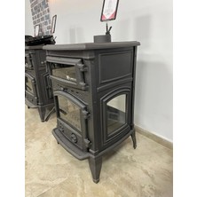 Firestove   FRS-012   Sirius Maxı 4 Cam Pik Döküm Fırınlı Şömine Soba