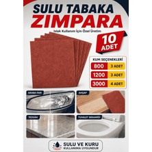 Cnr Zımpara El Su Zımparası Far Ahşap Metal Parlatma - Islak Kuru Zemin Için Uygun Set | 800-1200-3000 Kum - 10 Adet