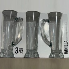 Kulplu Cam Meşrubat Bardağı Seti (3’lü)