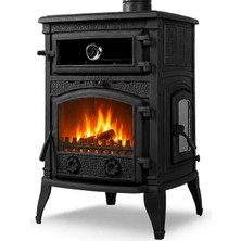 Firestove  FRS-011YK  Sirius Maxi Yandan Kapaklı  3 Camlı Pik  Döküm Soba