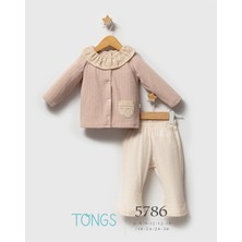 Tongs Baby Tongs Pastoral Üçlü Takım 5786 Pudra