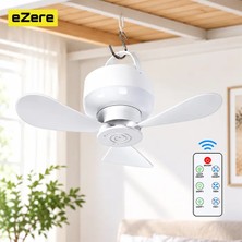 Pileli Store Ezere Aerosnap LED Kamp Tavan Fanı ve Taşınabilir Şarjlı Tavan VANTILATÖRÜ-(5775)