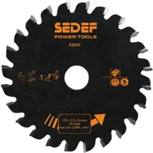 Sedef Power Tools Sedef 125X20X3.0/4.0 mm 24 Diş Çizici Testere
