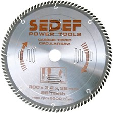 Sedef Power Tools Sedef 250X30X3.2X2.4 mm 80 Diş Trapez Pozitif Diş Testere Tcg