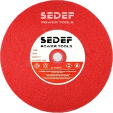 Sedef Power Tools Kırmızı Skoç Elyaf Zımpara Taşı 5pb 320 Kum