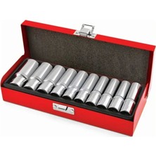 Bay-Tec 1/4" Uzun Lokma Takımı 9 Parça