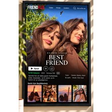 Kişiye Özel Arkadaşlara Özel Hediyelik Best Friend Tablo