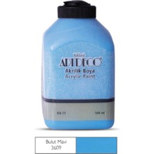 Meschain Meschaın Artdeco Akrilik Boya 500ML 3609 Bulut Mavi