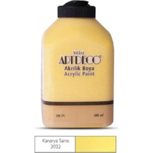 Meschain Meschaın Artdeco Akrilik Boya 500ML 3032 Kanarya Sarısı