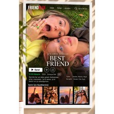 Kişiye Özel Arkadaşlara Özel Hediyelik Best Friend Tablo