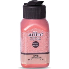 Meschain Meschaın Artdeco Metalik Akrilik Boya 75ML Antik Bakır 3738