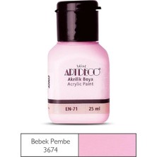 Meschain Meschaın Artdeco Akrilik Boya 25ML 3674 Bebek Pembe