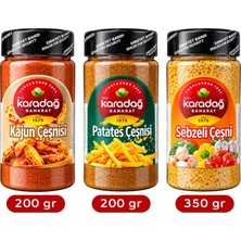 Karadağ Baharat Çeşni Seti 3 Lü - Patates / Kajun / Sebzeli