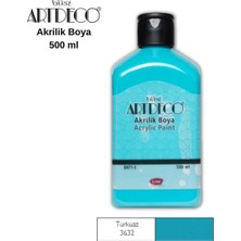 Meschain Meschaın Artdeco Akrilik Boya 500ML 3632 Turkuaz