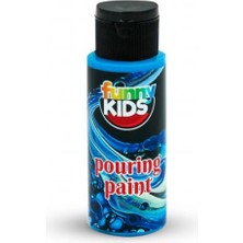 Meschain Meschaın Funny Kids Pourıng Akrilik Boya 70CC Mavi