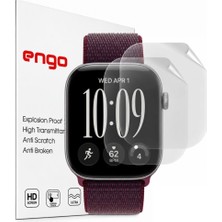 Engo Apple Watch Series 12 46mm İle Uyumlu Ekran Koruyucu A3587 TPU Şeffaf Çizilmeye Dayanıklı Esnek Yapı 2 Adet