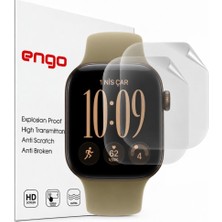 Engo Apple Watch Series 12 42mm İle Uyumlu Ekran Koruyucu TPU A3582 Şeffaf Çizilmeye Dayanıklı Akıllı Saat Koruması 2 Adet