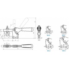Sedef Power Tools 1264-D Dikey Tabanlı Yatay Bağlantı Elemanı 23672
