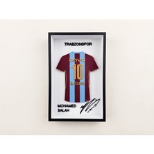 OEM 3D Tasarım Trabzonspor 10 Numaralı M. Salah Çerçeveli Dekoratif Maket ve Duvar / Masaüstü Süsü